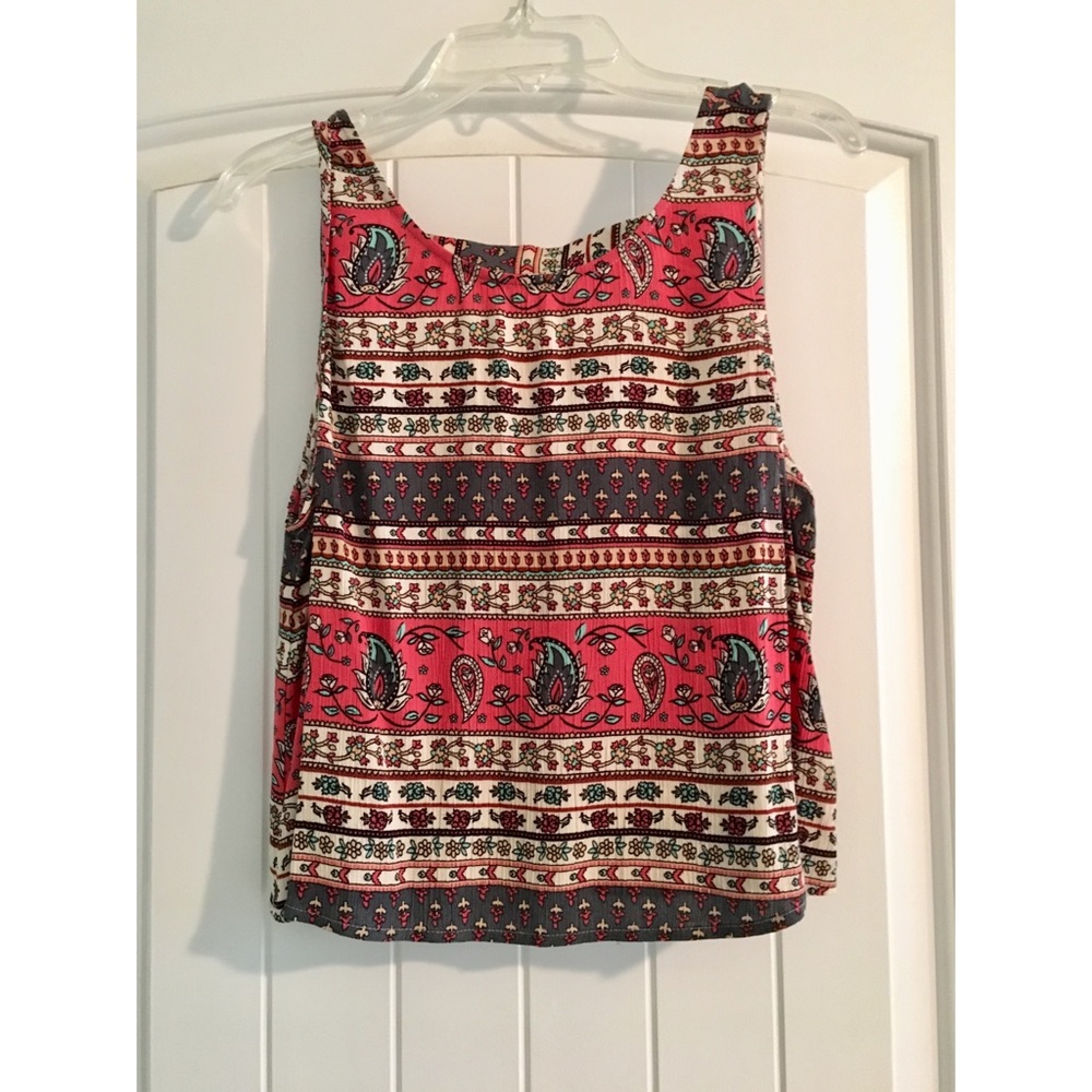 Patterned Crop Top